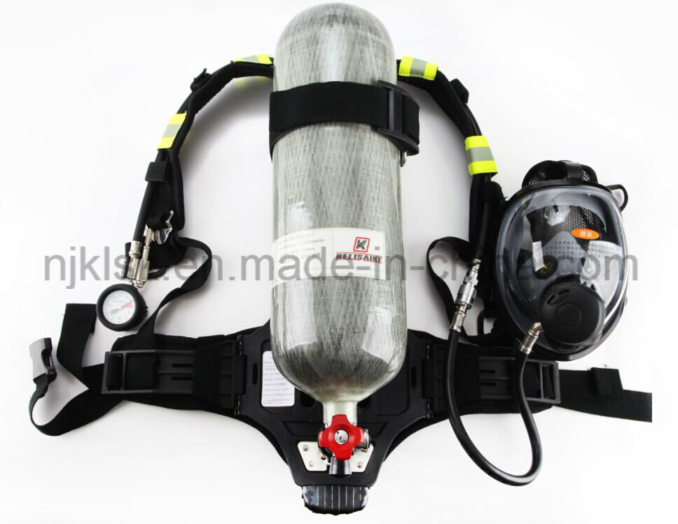 Personal Safety Firefighting Use Air Breathing Full Face Mask Scba Breathing Apparatus