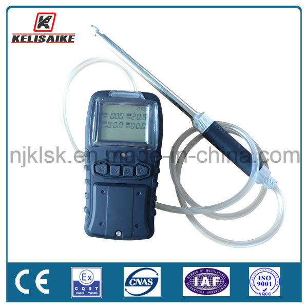 Lithium Battery Handheld 5-Gas Analyzer Co O2 H2s Lel CO2